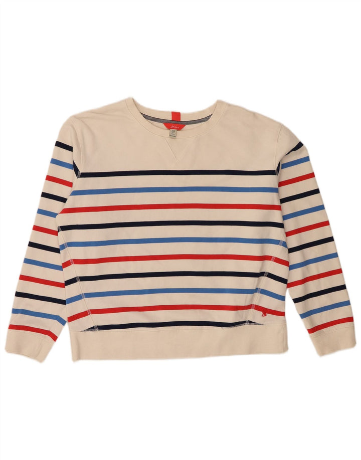 Damski sweter oversize Joules UK 10 w małe białe paski