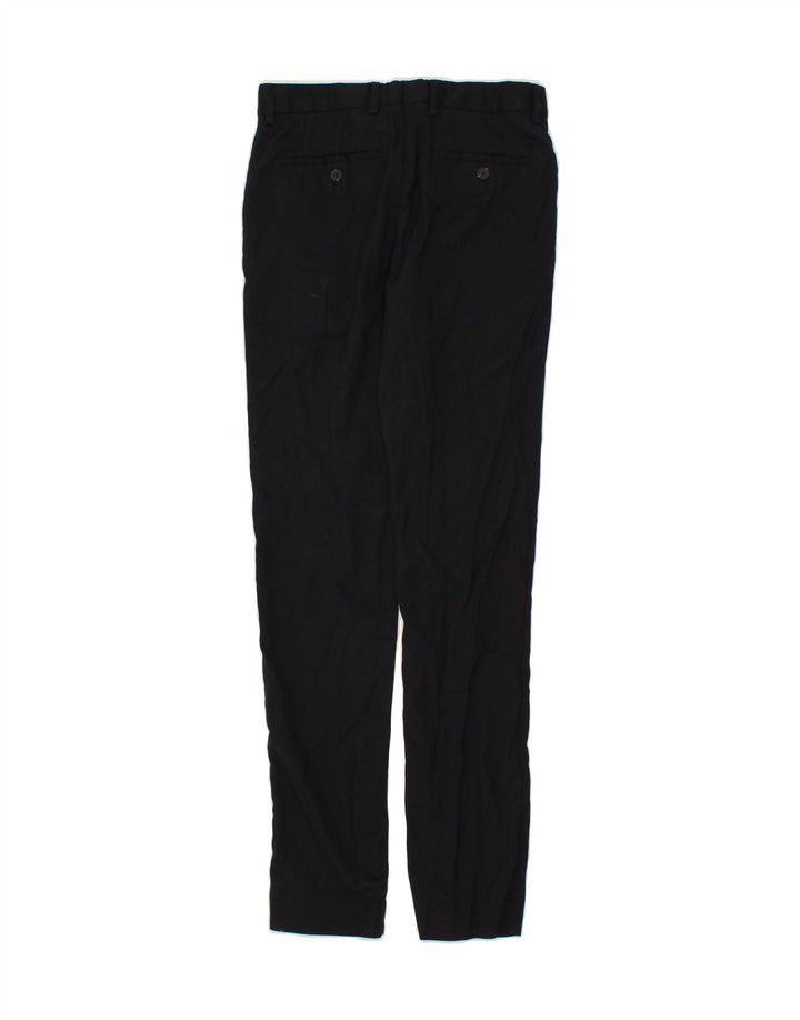 JULES Mens Slim Suit Trousers W30 L32 Navy Blue Polyester Vintage Jules and Second-Hand Jules from Messina Hembry 