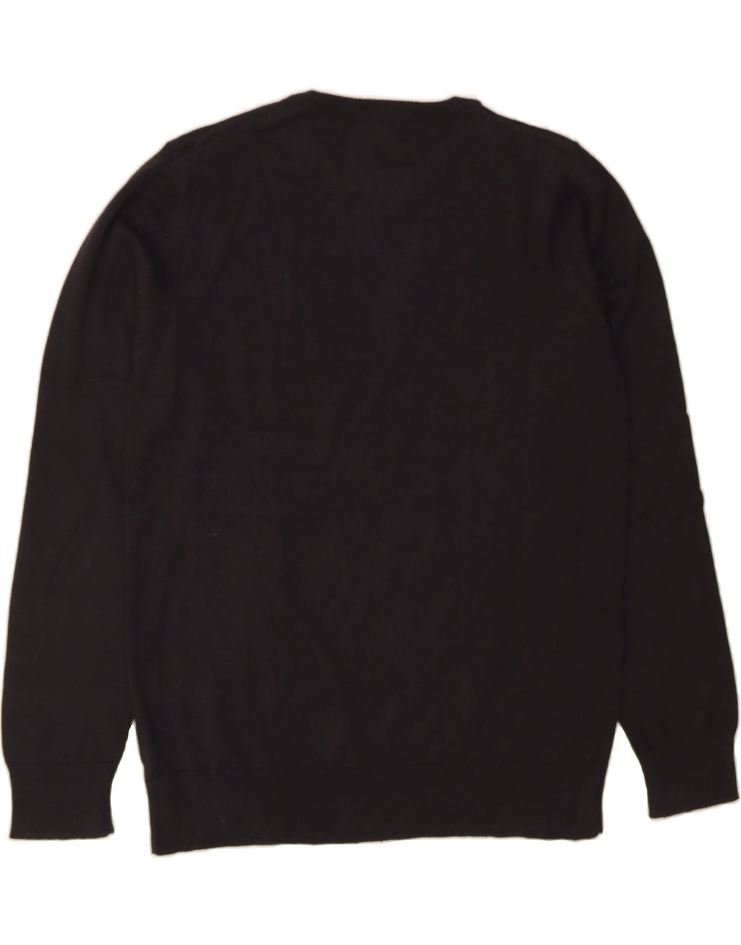 JACK & JONES Mens Graphic Boat Neck Jumper Sweater Medium Black Cotton Vintage Jack & Jones and Second-Hand Jack & Jones from Messina Hembry 