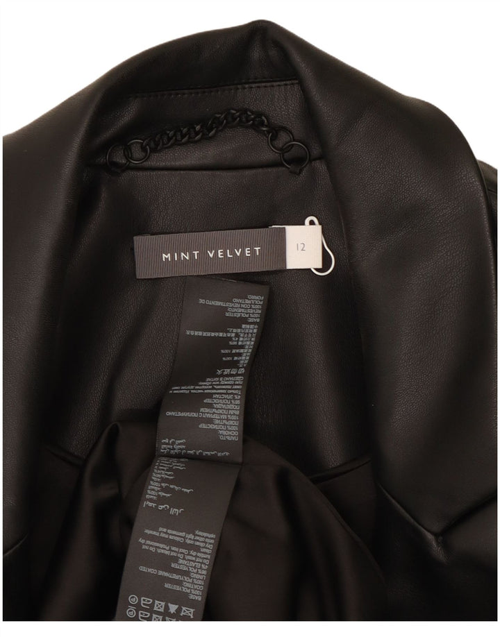 Damska marynarka dwurzędowa MINT VELVET UK 12, średnia czarna