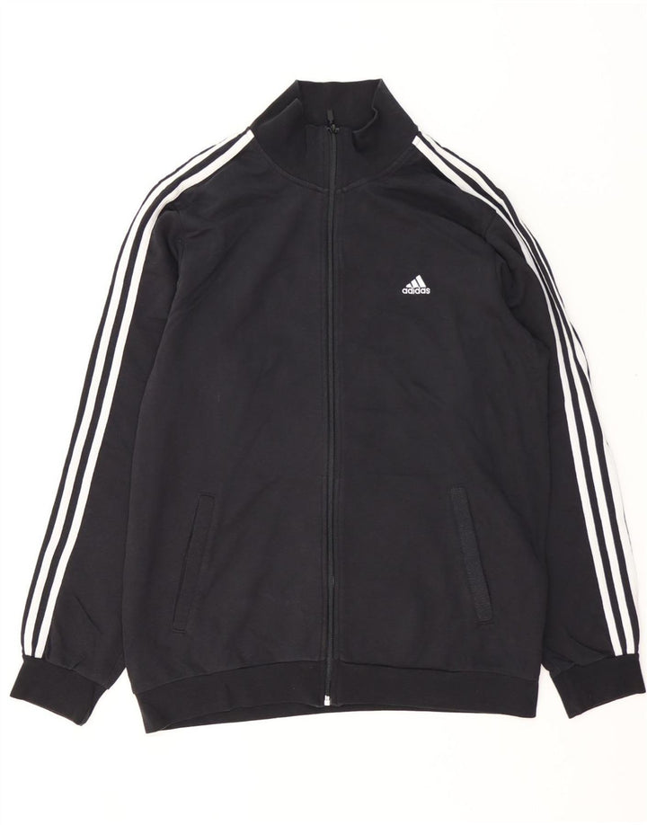 Adidas Męska bluza dresowa, średnia czarna bawełniana