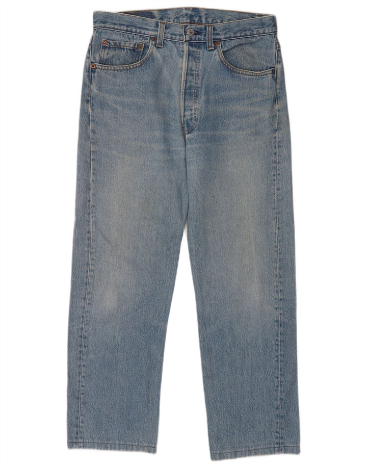 Męskie dżinsy Levi's 501 Straight W32 L27 Niebieskie bawełniane