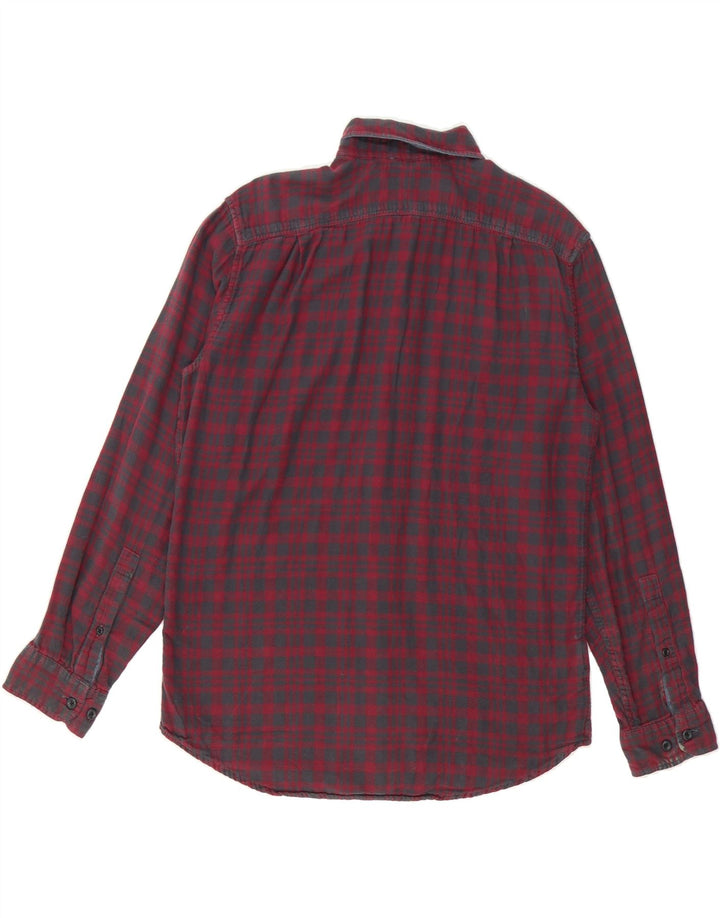 EDDIE BAUER Mens Classic Fit Shirt Medium Red Check Cotton Vintage Eddie Bauer and Second-Hand Eddie Bauer from Messina Hembry 