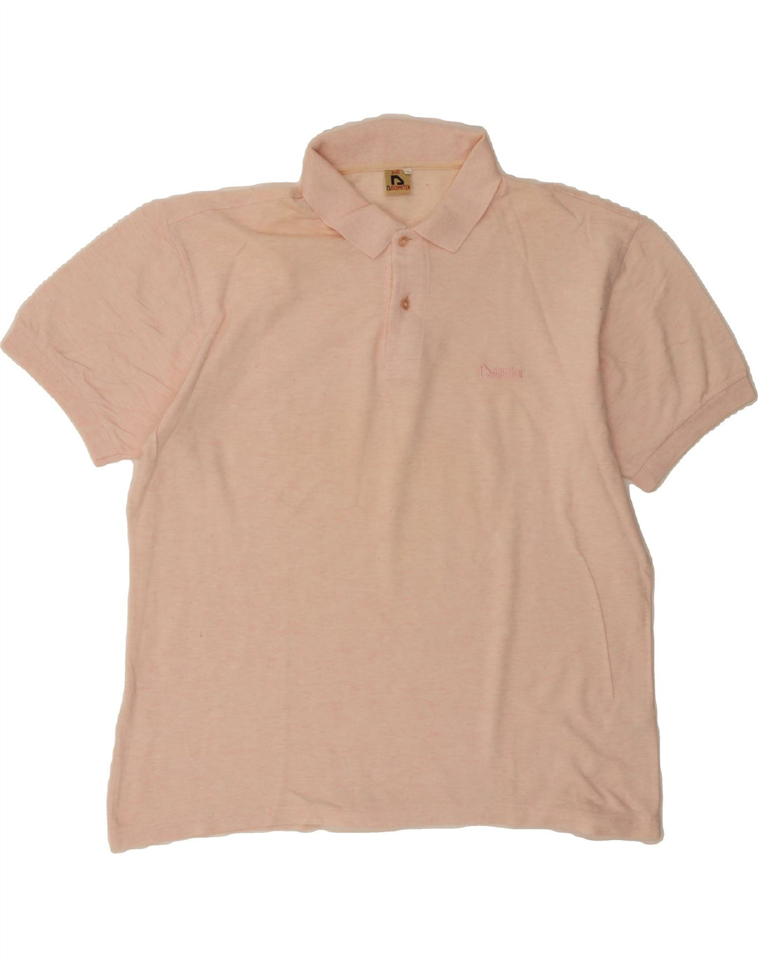 DOLOMITEN Mens Polo Shirt XL Pink Cotton Vintage Dolomiten and Second-Hand Dolomiten from Messina Hembry 