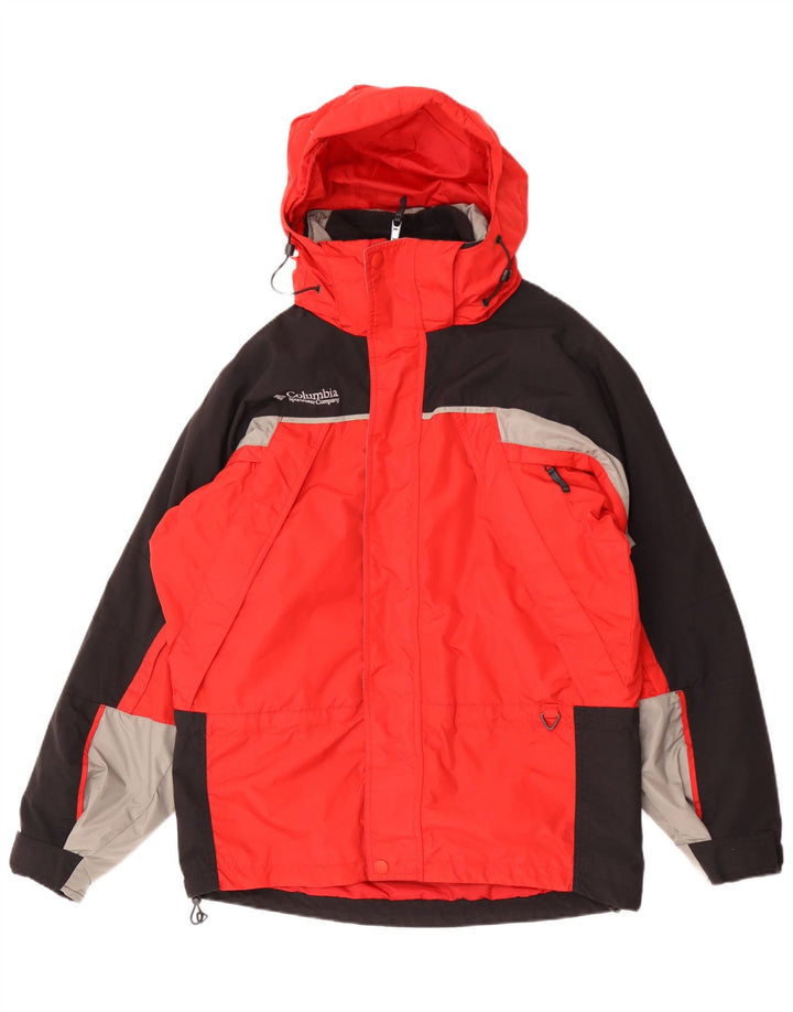 Męska kurtka wiatrówka Columbia Interchange UK 36 Small Red Colorblock