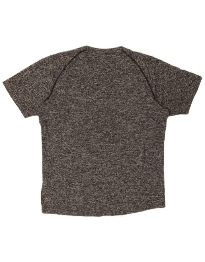 T-shirt męski Puma Top, średni szary, nakrapiany poliester