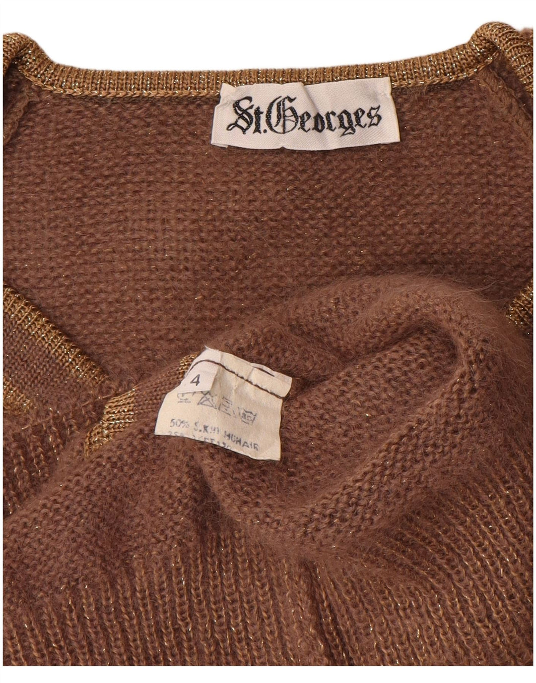 Damski sweter oversize St. Georges US 4 Small Brown Flecked