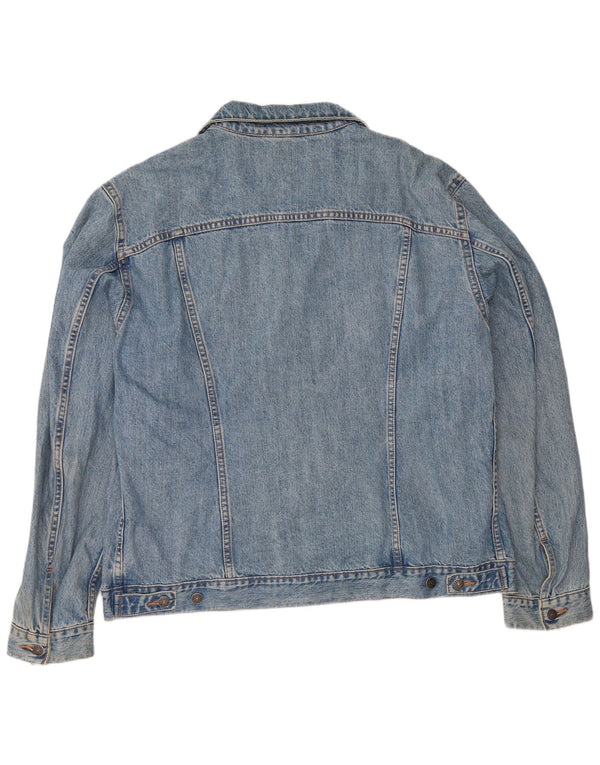 Carrera Mens Denim Jacket UK 44 2XL Blue Cotton