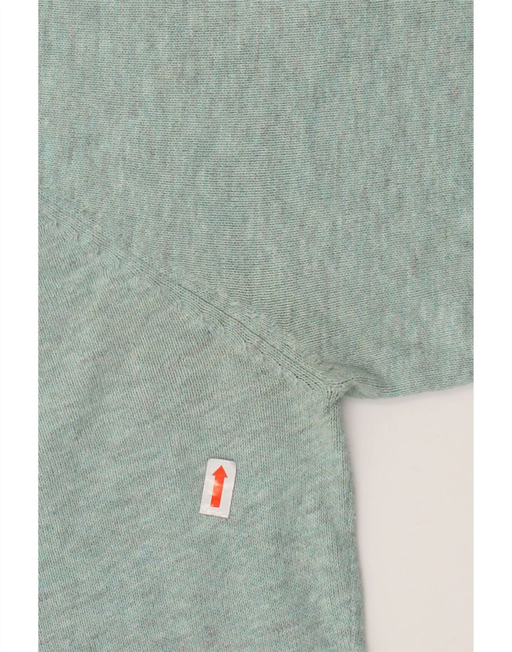 SUPERDRY Męski sweter z okrągłym dekoltem XL, zielony, nakrapiany