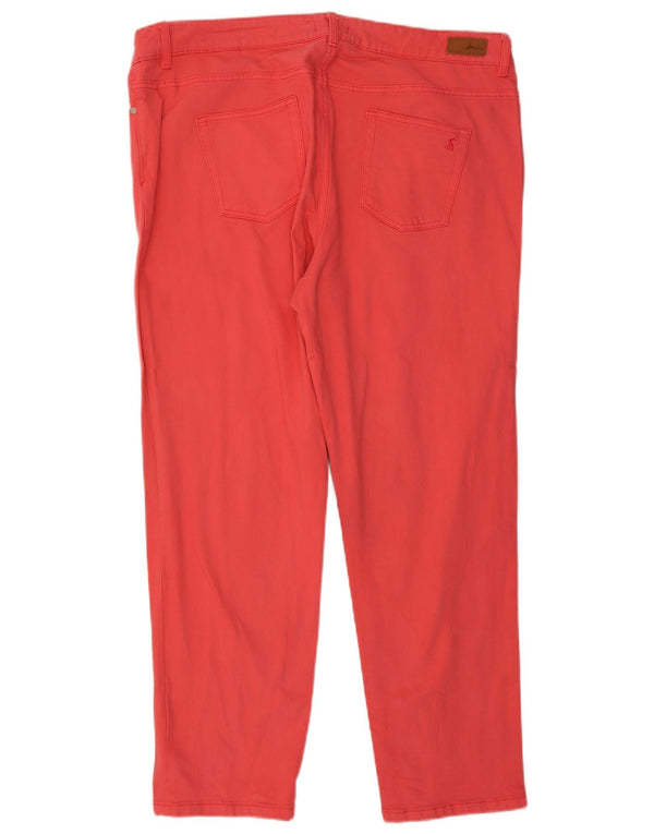 Dżinsy damskie Joules Girlfriend Slim UK 18 XL W38 L29 Czerwona bawełna