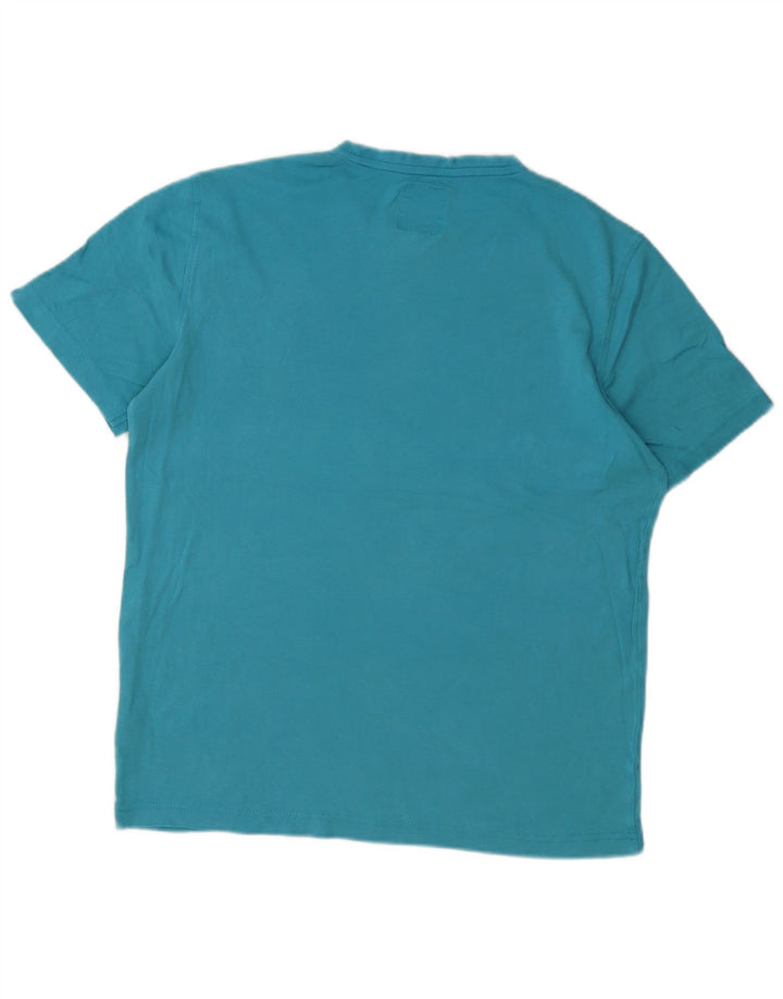 Crew Clothing Męski T-shirt Top Średni Niebieski Bawełniany