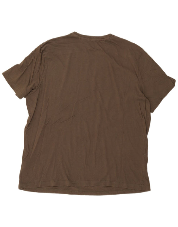 Męska koszulka z grafiką Reebok Top 2XL, bawełna khaki