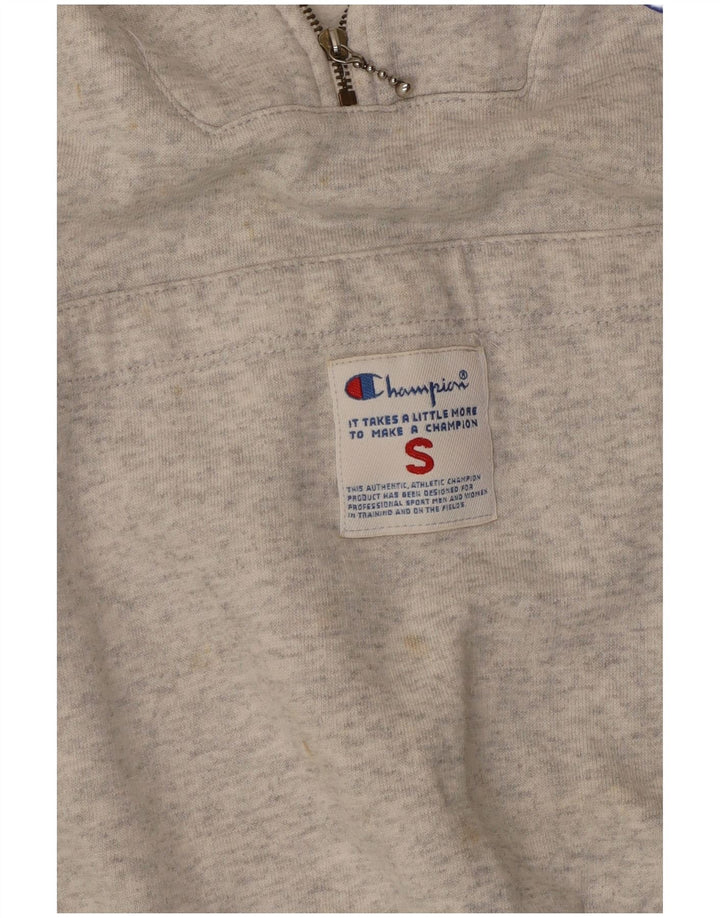 Damska bluza z kapturem typu oversize CHAMPION, z grafiką, UK 10, mała, szara