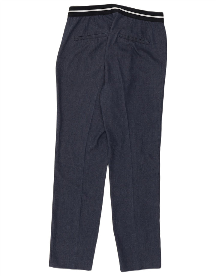 Damskie zwężane spodnie chino Zara, średnie W28 L27, niebieski poliester