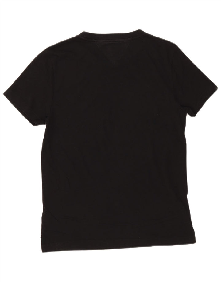 T-shirt męski Tommy Hilfiger Top, średnio czarny, bawełniany