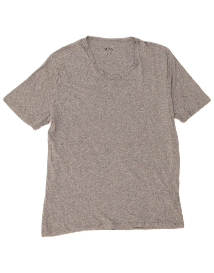 T-shirt męski Hugo Boss XL, szary, bawełniany