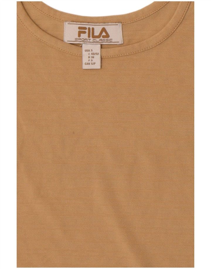 Damska kamizelka Fila Crop Top UK 8 Small Brown