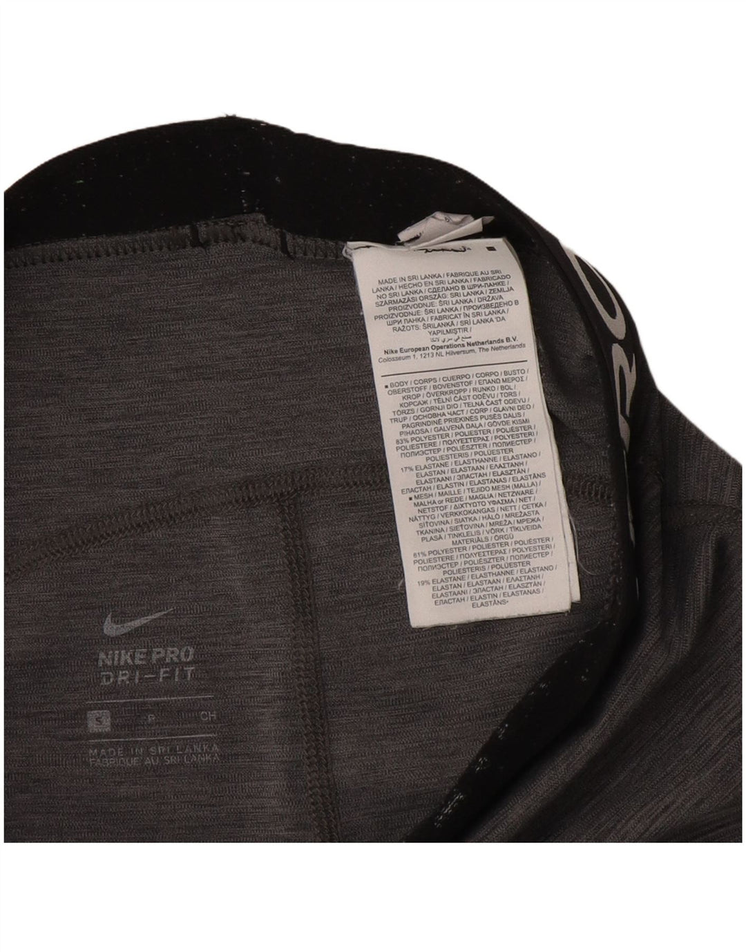 Damskie legginsy Nike Dri Fit Graphic UK 10, małe, szare, nakrapiane, poliestrowe