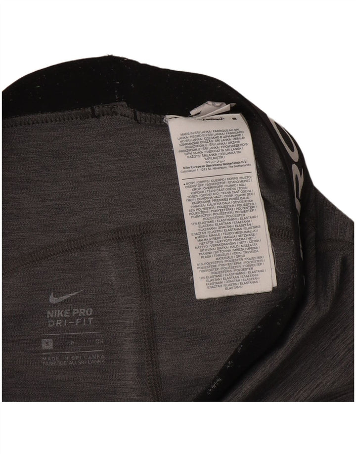 Damskie legginsy Nike Dri Fit Graphic UK 10, małe, szare, nakrapiane, poliestrowe
