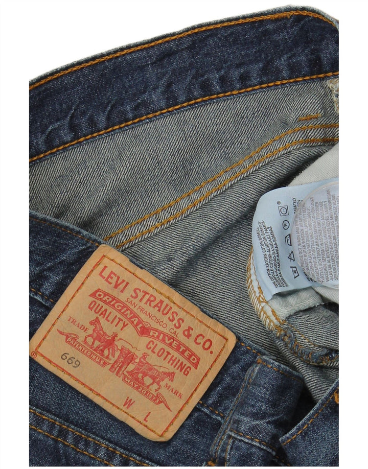 Damska spódnica dżinsowa Levi's 669 W32, duża niebieska bawełna