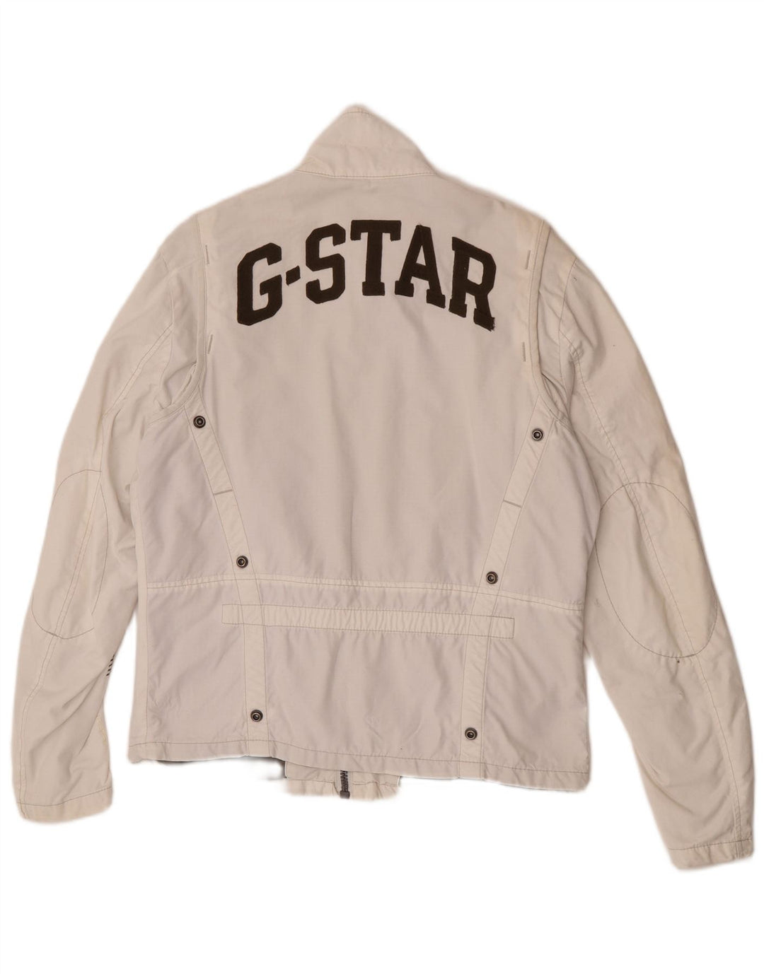 Męska kurtka użytkowa G-Star Graphic UK 40, duża, biała, bawełniana