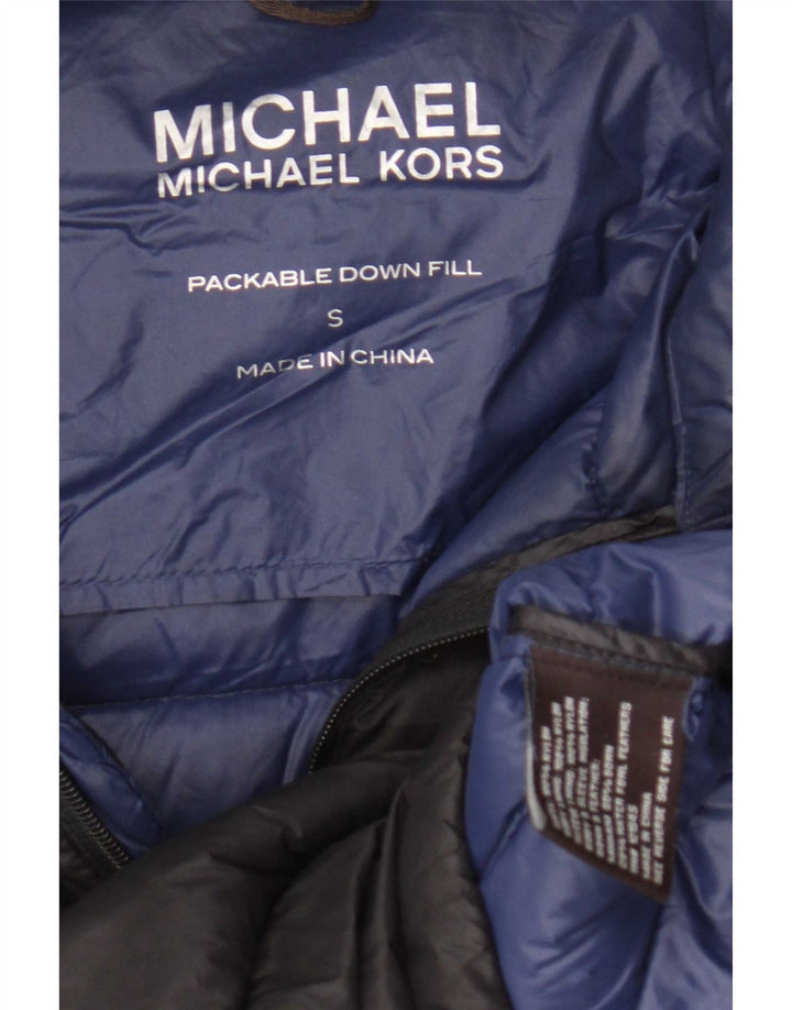 Męska ocieplana kurtka Michael Kors UK 38, mała, granatowa, nylonowa
