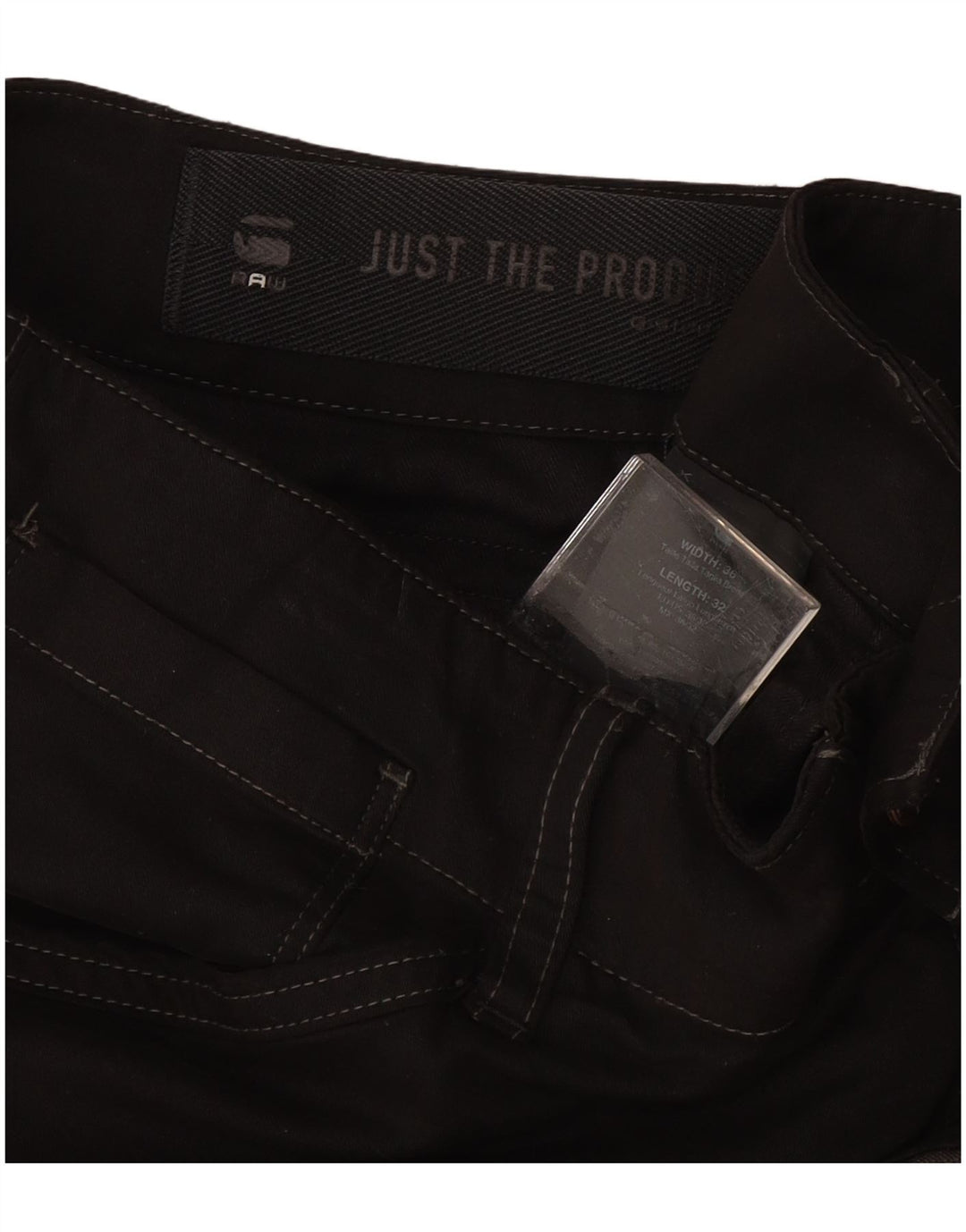 Męskie spodnie cargo G-STAR W36 L32 Czarne bawełniane