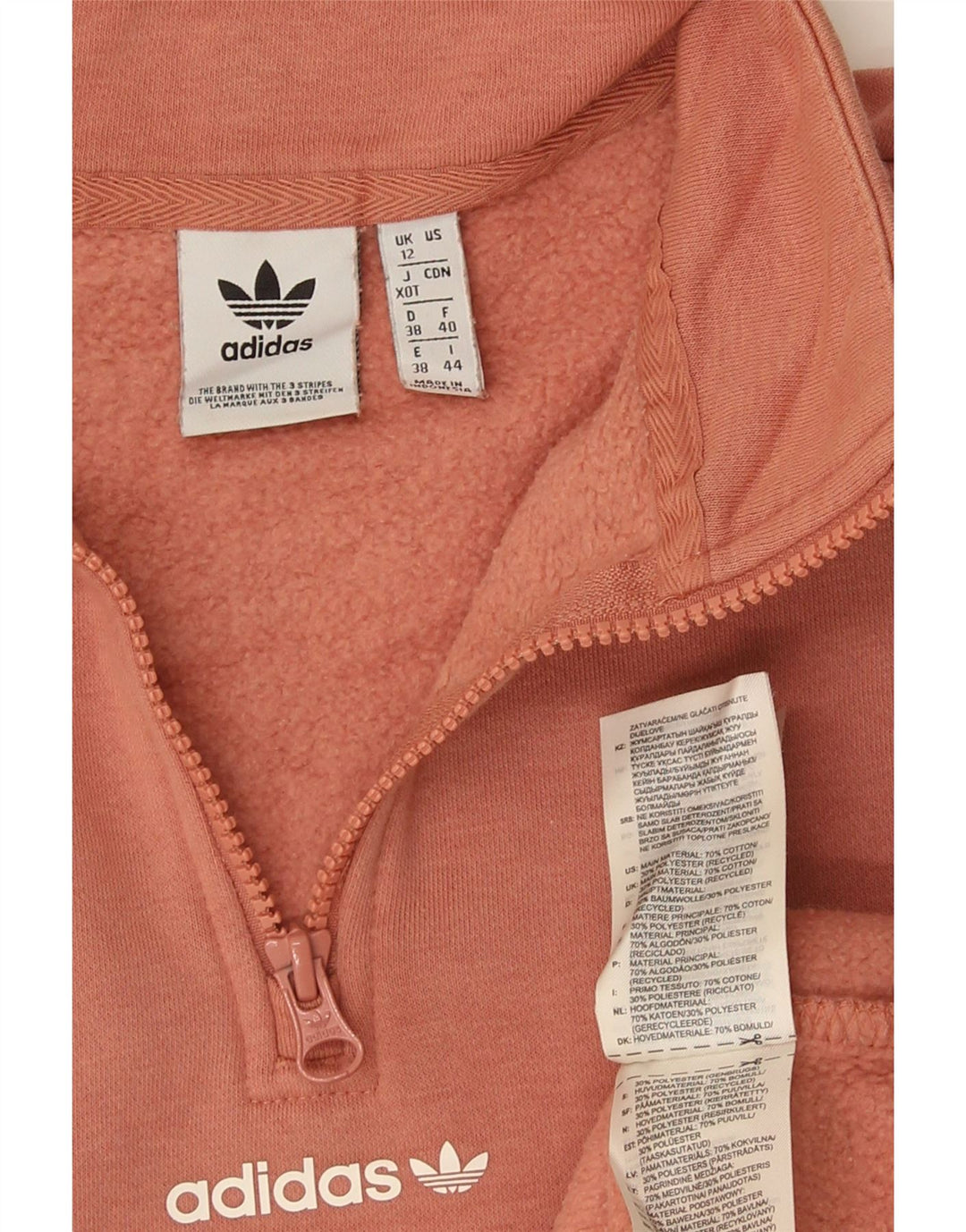 Damska bluza Adidas Oversized Graphic Jumper UK 12 Średnia Pomarańczowa