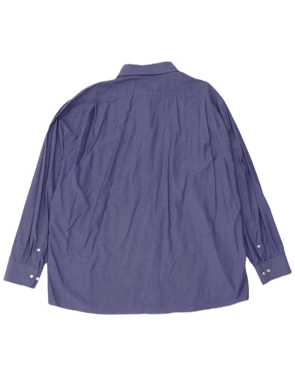 Koszula męska Tommy Hilfiger o regularnym kroju, rozmiar 18 1/2 2XL, niebieska bawełna w cętki