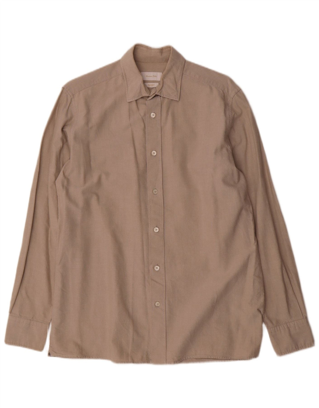 Koszula męska Massimo Dutti, bawełniana, średnio beżowa