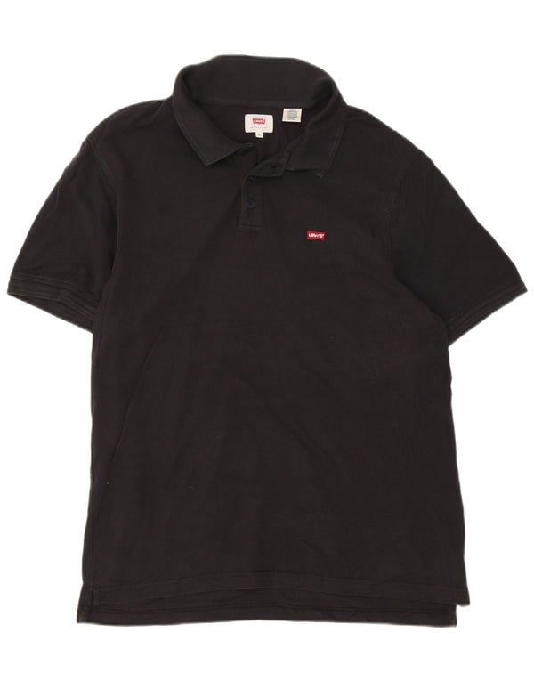 Levi's Mens Polo Shirt XL Black Cotton
