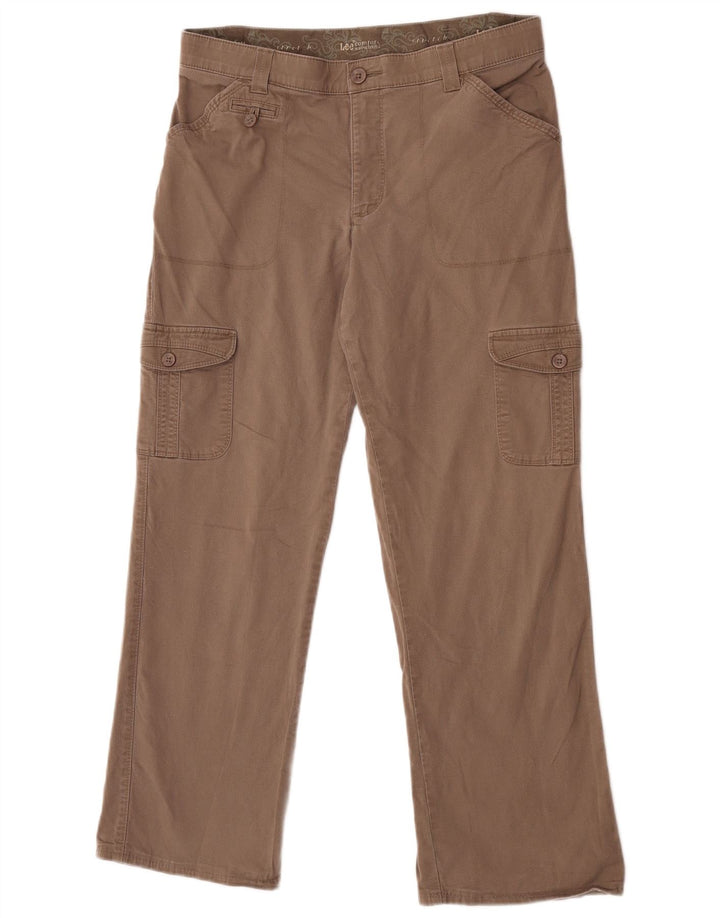 Damskie spodnie Lee Straight Cargo W31 L28 brązowe