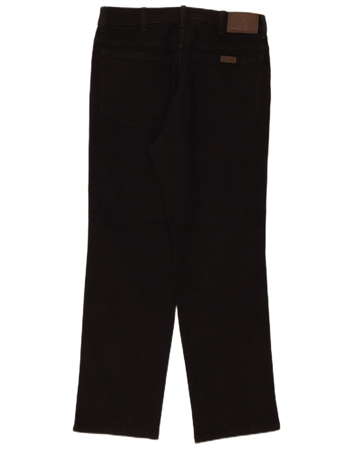 Męskie jeansy Wrangler Regular Straight W34 L30 Czarna bawełna