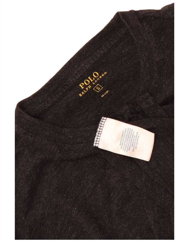 Koszulka męska Polo Ralph Lauren z długim rękawem, mała, szara, bawełniana
