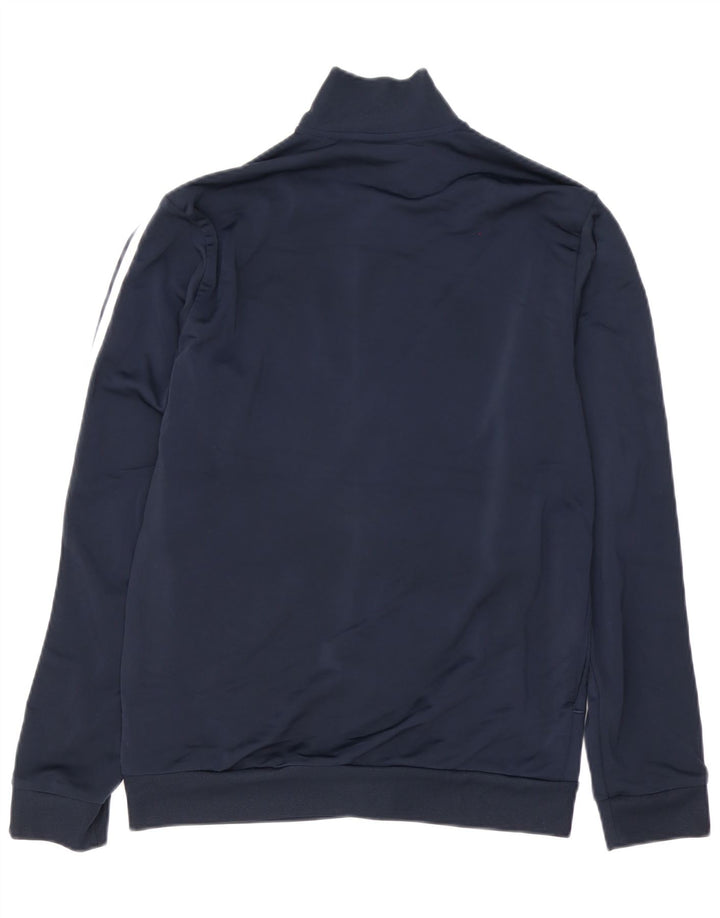 Adidas Męska bluza dresowa UK 40/42 Średni granatowy poliester