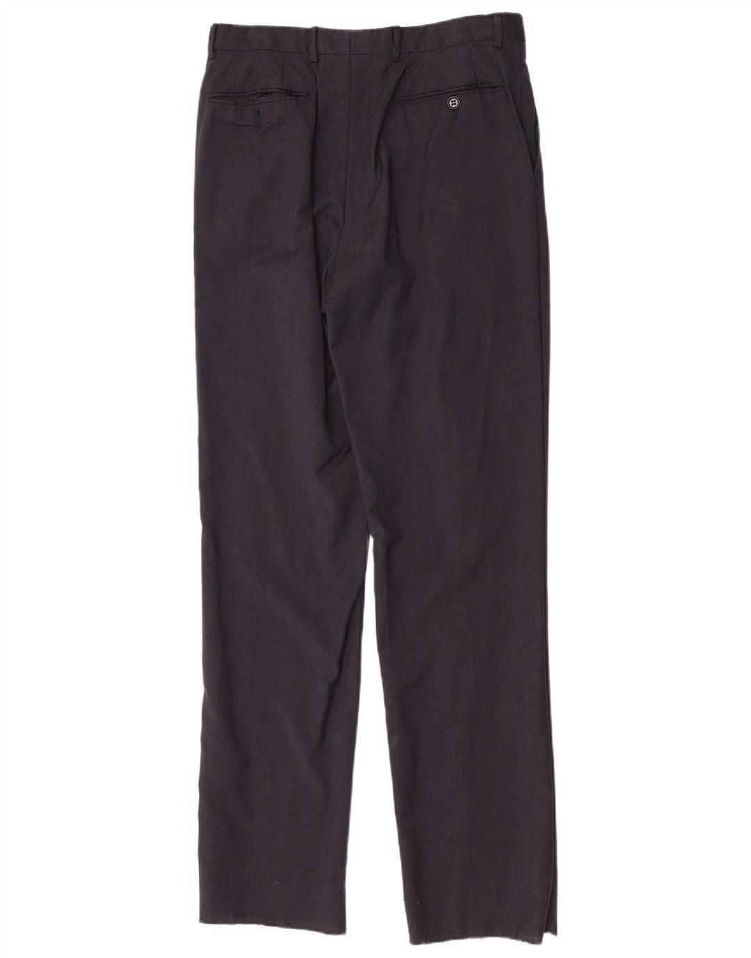 Męskie proste spodnie garniturowe Trussardi IT 48 Medium W32 L34 Granatowe