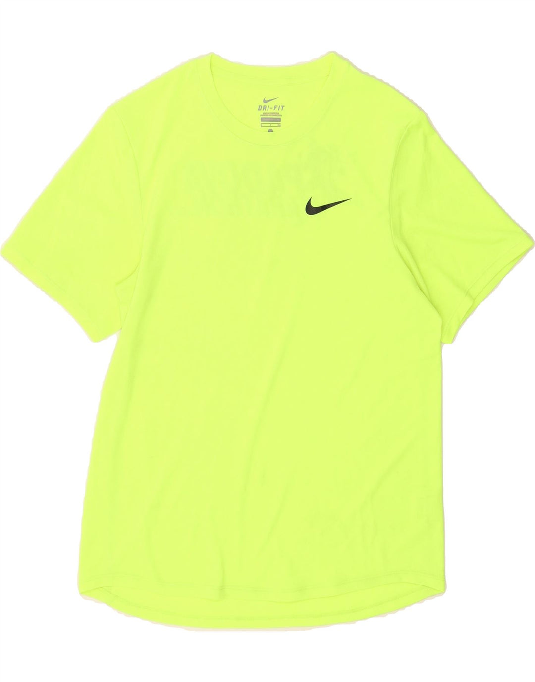 NIKE Mens Dri Fit Graphic T-Shirt Top Small Yellow Vintage Nike and Second-Hand Nike from Messina Hembry 