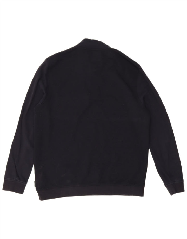 Męski sweter Ted Baker z zamkiem błyskawicznym, rozmiar 4, duży, granatowy, poliester