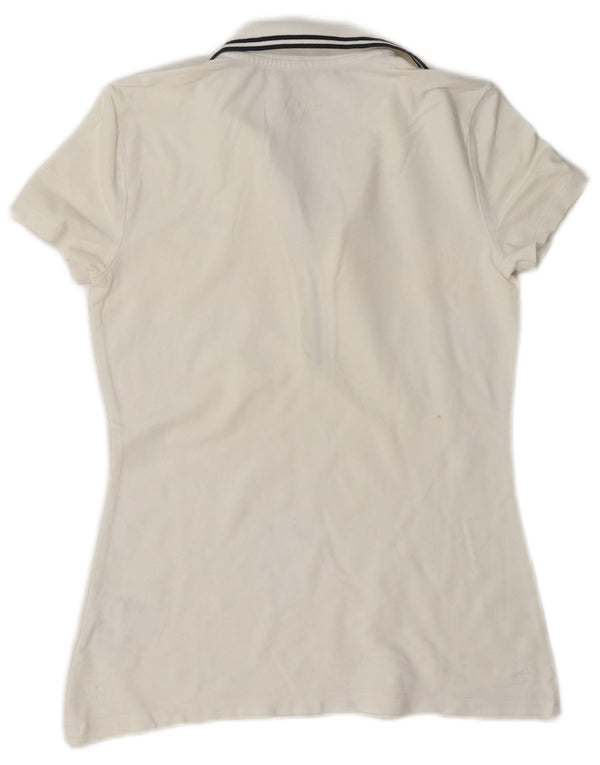 Damska koszulka polo Tommy Hilfiger UK 6 XS, biała bawełna