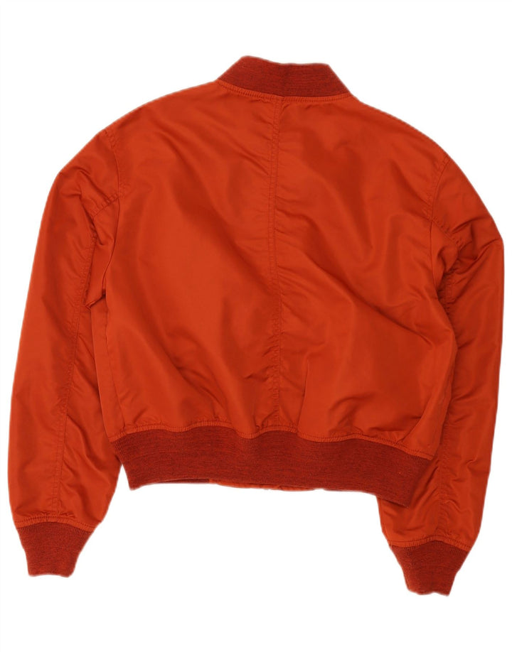 Damska kurtka bomber oversize Superdry UK 8, mała, czerwona nylonowa