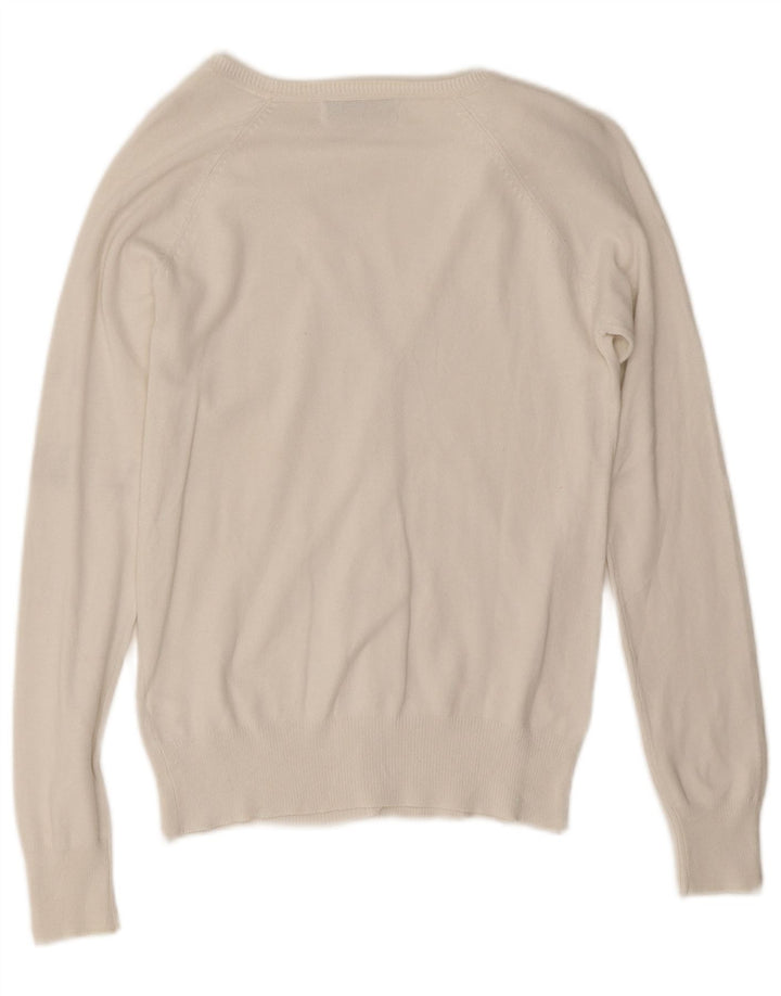 Sweter damski Zara Cardigan UK 10 Small, biały, bawełniany
