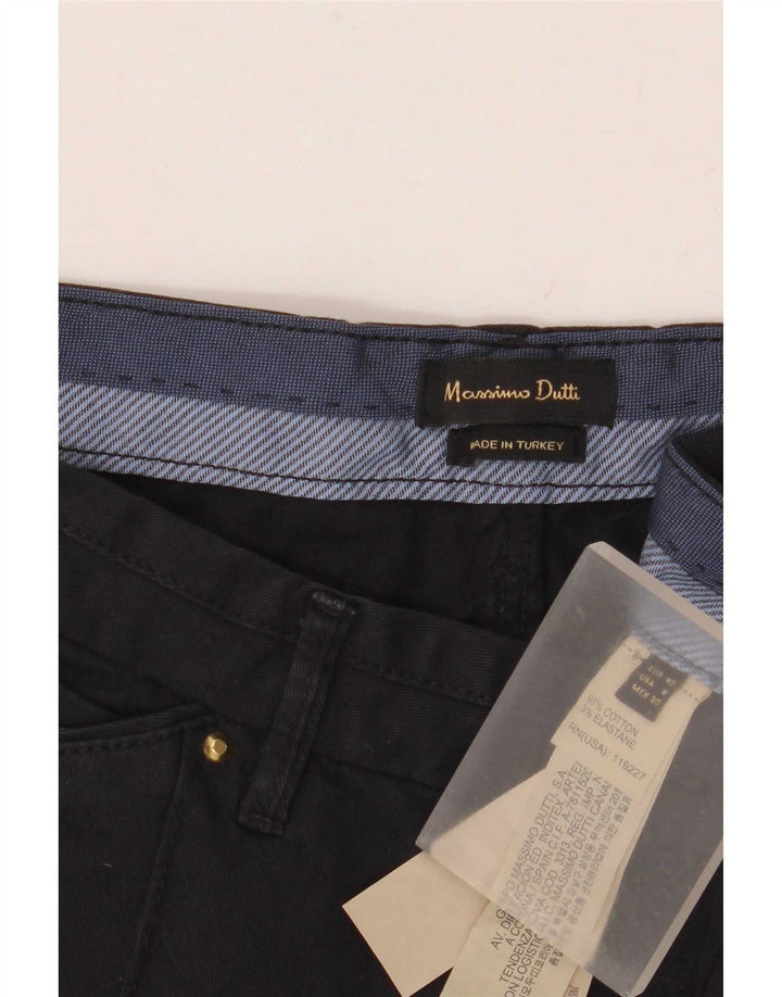 Spodnie damskie Massimo Dutti Slim Chino EU 40 Medium W30 L31 Granatowe