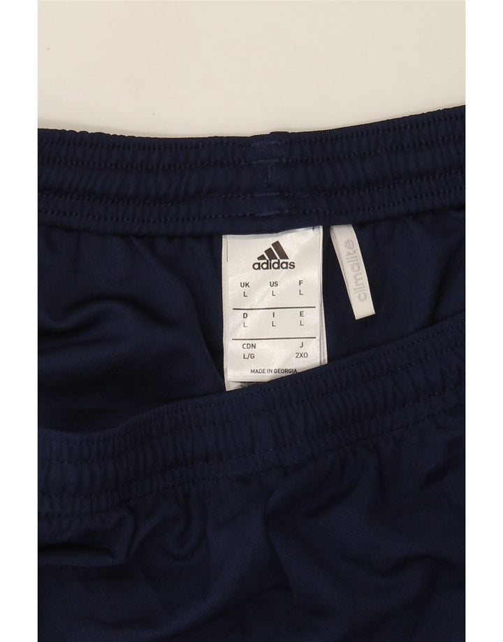 Męskie spodenki sportowe Adidas Climalite, duże, granatowe, z poliestru