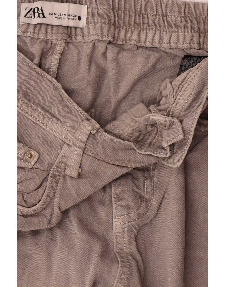 Damskie joggery Zara, zwężane, średnie W28 L26, szara bawełna