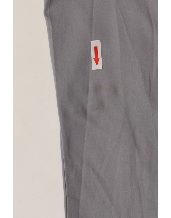 Damskie proste spodnie chino Zara, średnie W28 L26, szara bawełna