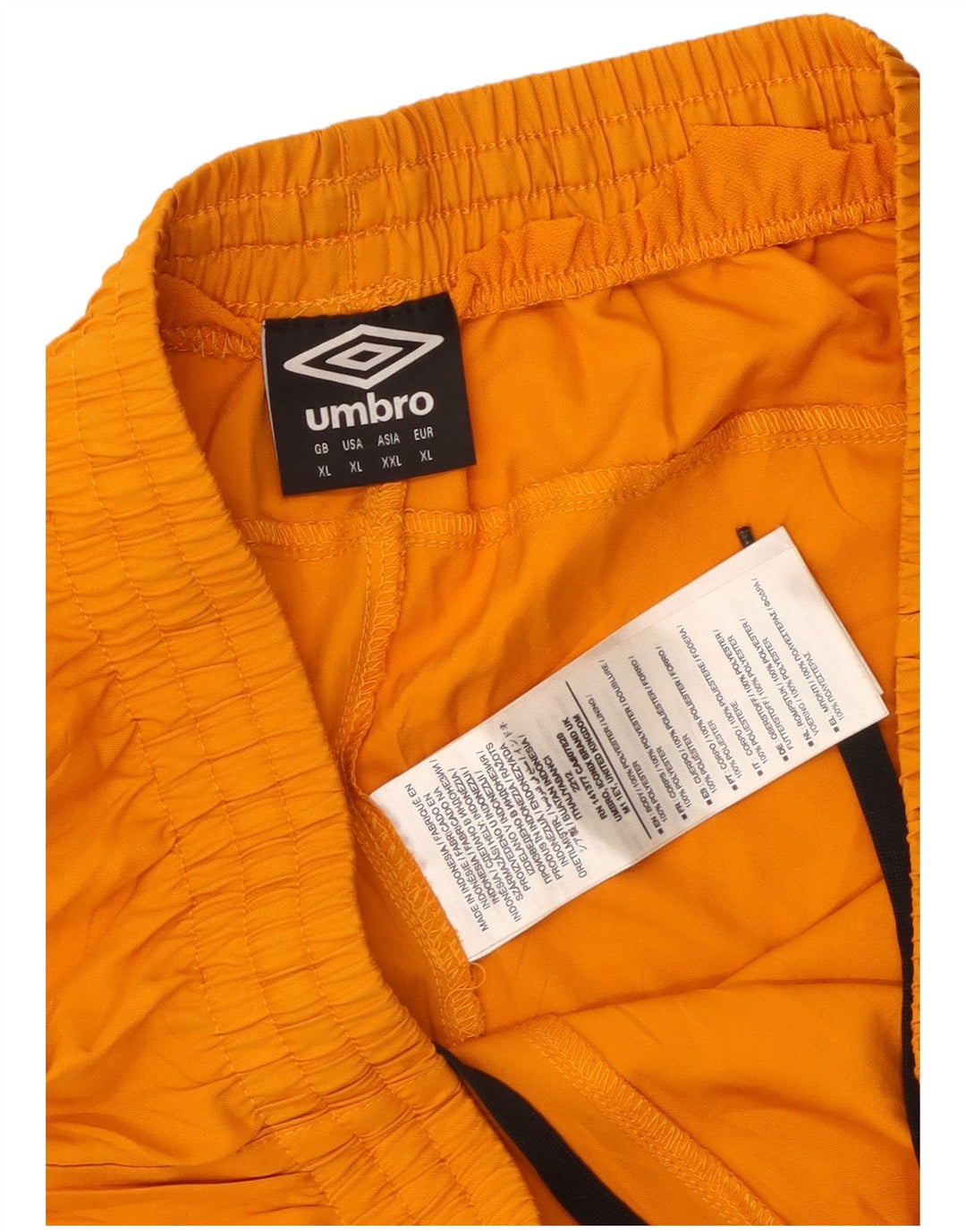 Męskie spodenki sportowe Umbro Graphic XL, poliester w kolorze pomarańczowym