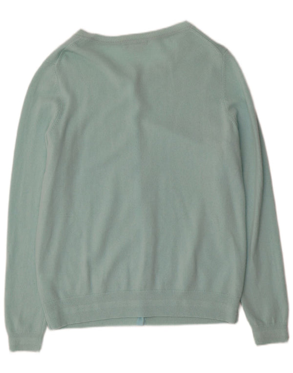 Sweter damski Boden Cardigan UK 16, duży, turkusowy kaszmir