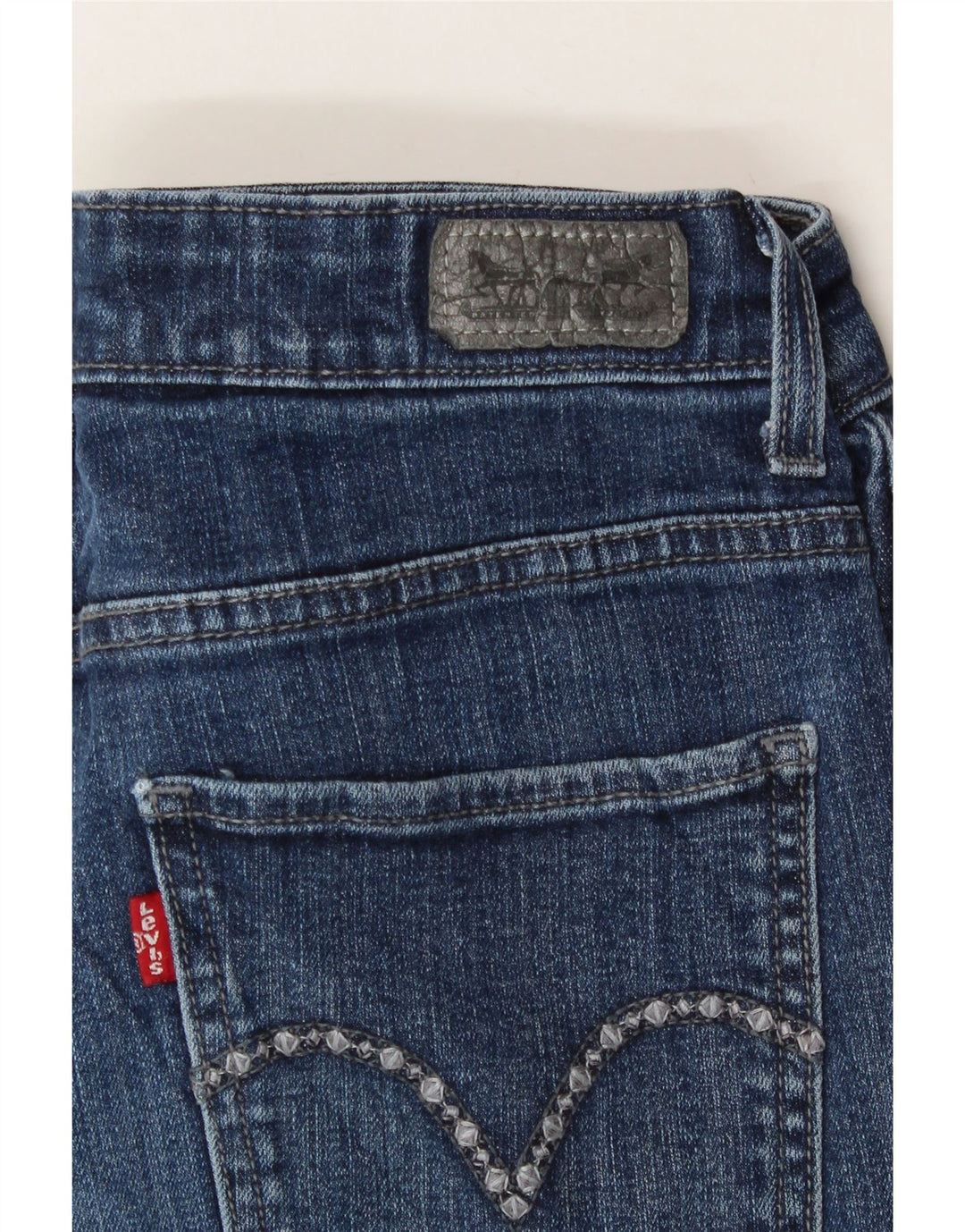 LEVI'S Womens Mid Rise Skinny Jeans W28 L29 Blue Vintage Levi's and Second-Hand Levi's from Messina Hembry 