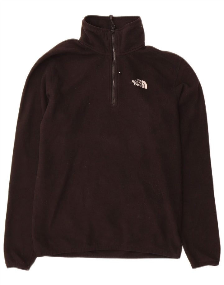 Męski sweter polarowy The North Face z zamkiem błyskawicznym, mały, czarny, poliestrowy