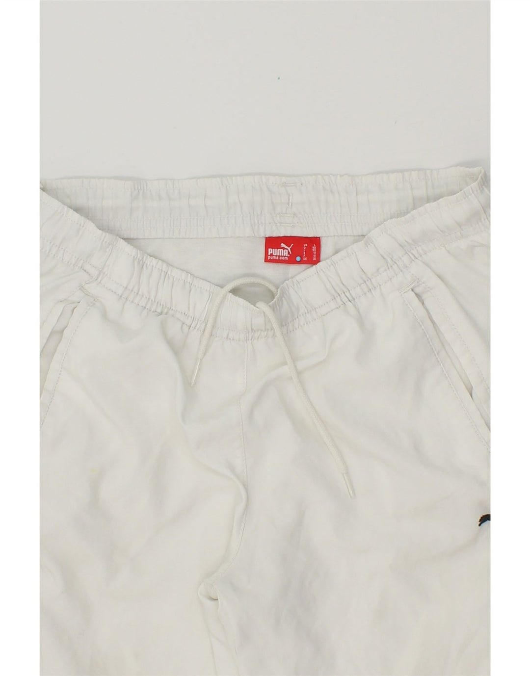 PUMA Boys Graphic Bermuda Sport Shorts 9-10 Years Medium White Vintage Puma and Second-Hand Puma from Messina Hembry 